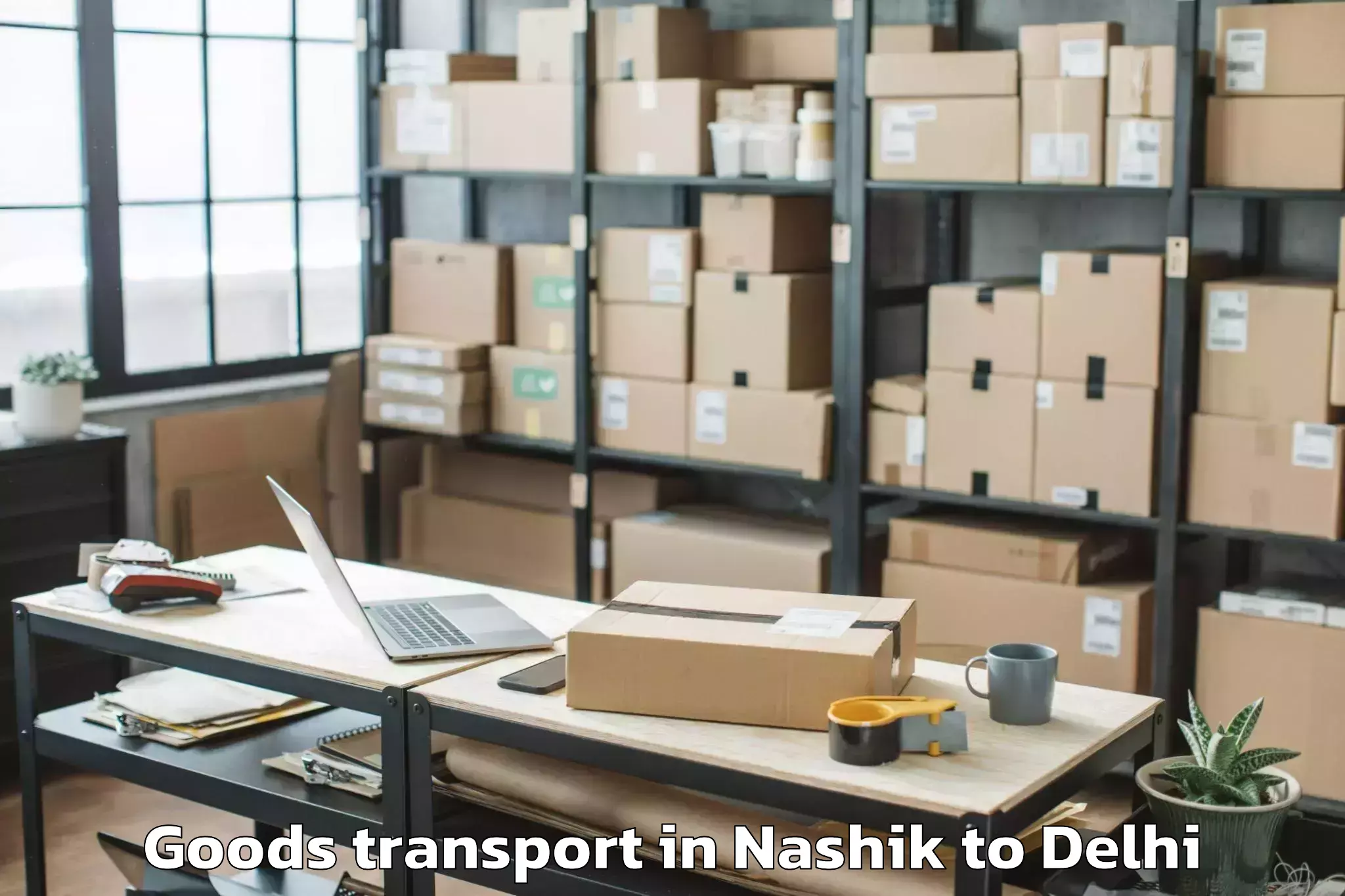 Get Nashik to East Delhi Mall Goods Transport